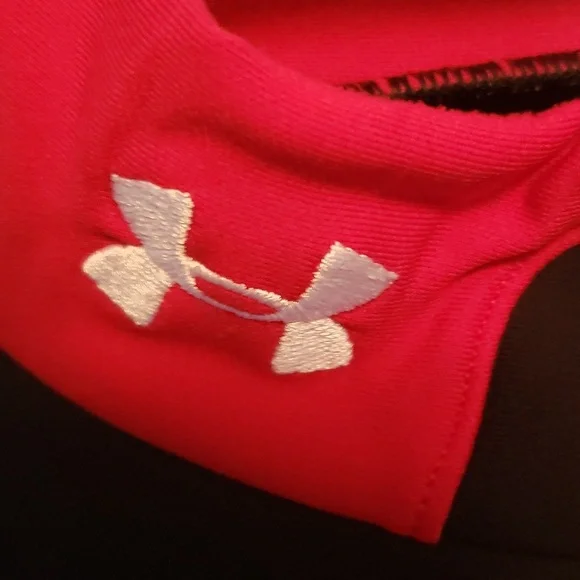 Men's Xxl Black and Red Under Armour Baselayer Cold Gear Compression Winter Shir - Picture 2 of 6